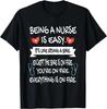 Being A Nurse Is Easy Nurselife Funny Sarcastic Nurse T Shirt