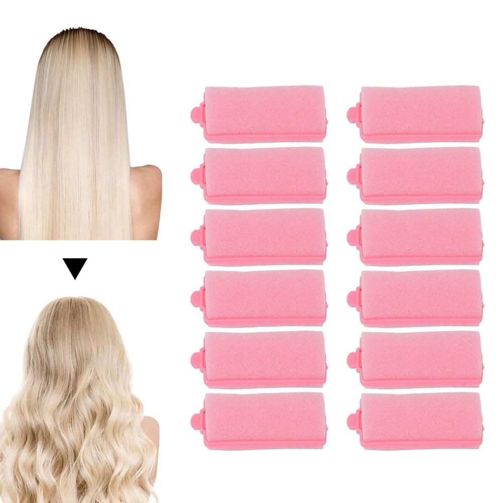 

12pcs Soft Foam Sponge Hair Roller Flexible Sponge Hair Curler Soft Hair Curler Home Salon