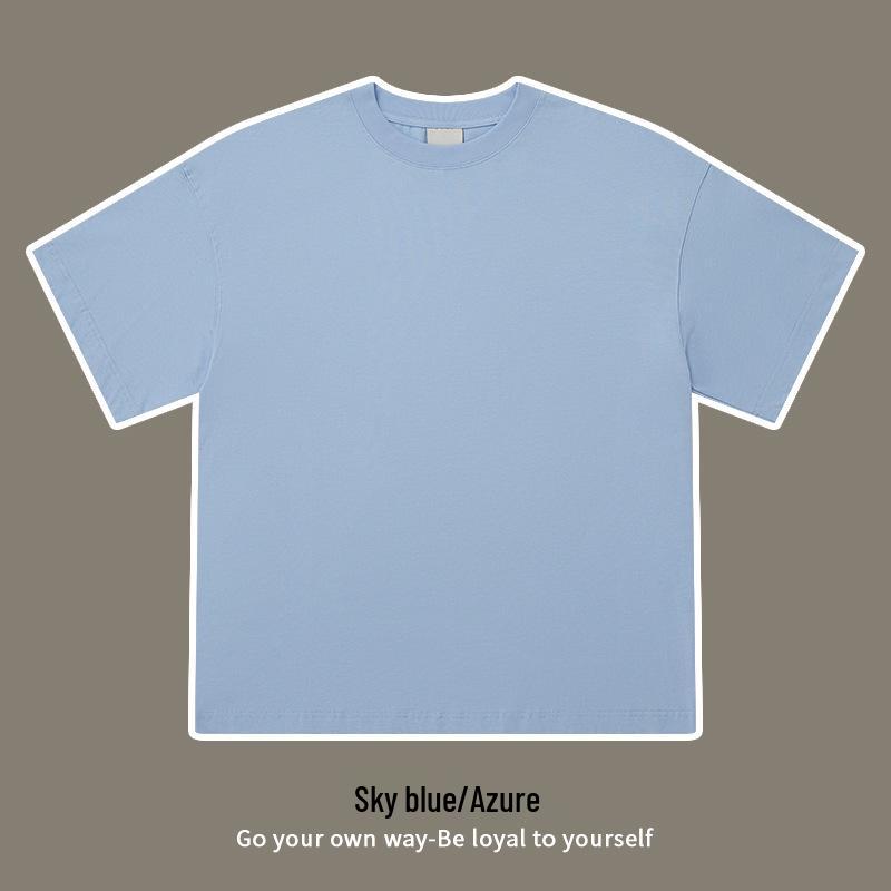 

Тяжелая футболка унисекс из чистого хлопка двойной пряжи 320 г/м² со спущенным плечом S