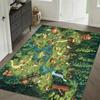 Cartoon Pixel Farm Floor Carpet Cartoon Pixel Pattern Floor Mat for Game Room Man's Cave Bedroom Bedside Rug Kids Play Area Rug
