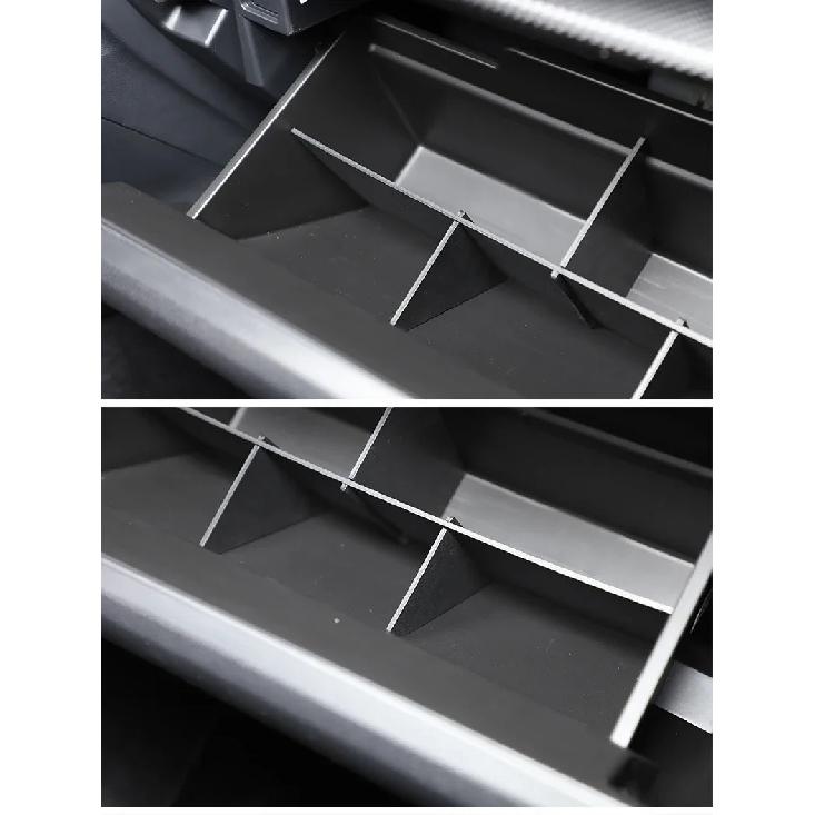4Pcs ABS Glove Box Divider Organizer Set for Subaru WRX VB 2022-2026 Levorg VN 2022-2026 Interior Storage Accessories