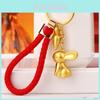 Exquisite High-end Alloy Rabbit Car Keychain For Women Cute Creative Bag Accessory