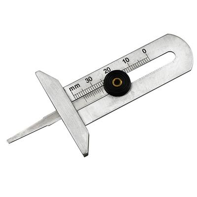 Stainless Steel Car Tyre Tire Tread Depth Gauge Meter Ruler Caliper Measuring Tool Moto Truck