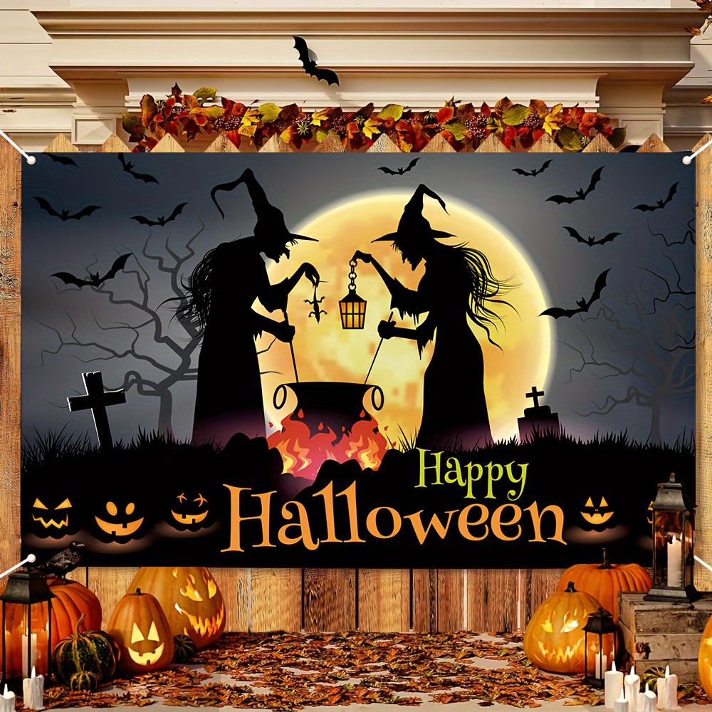 Halloween Witch Potion Party Banner - Durable Polyester Fiber
