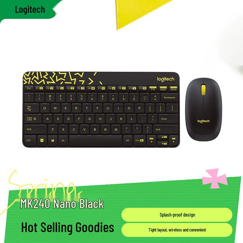 

Logitech MK240 Nano Wireless Keyboard and Mouse Combo
