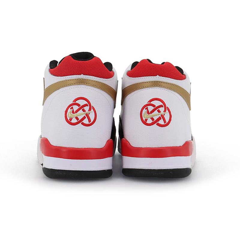 Nike Flight Legacy White Red Black Sneakers DD8493-169