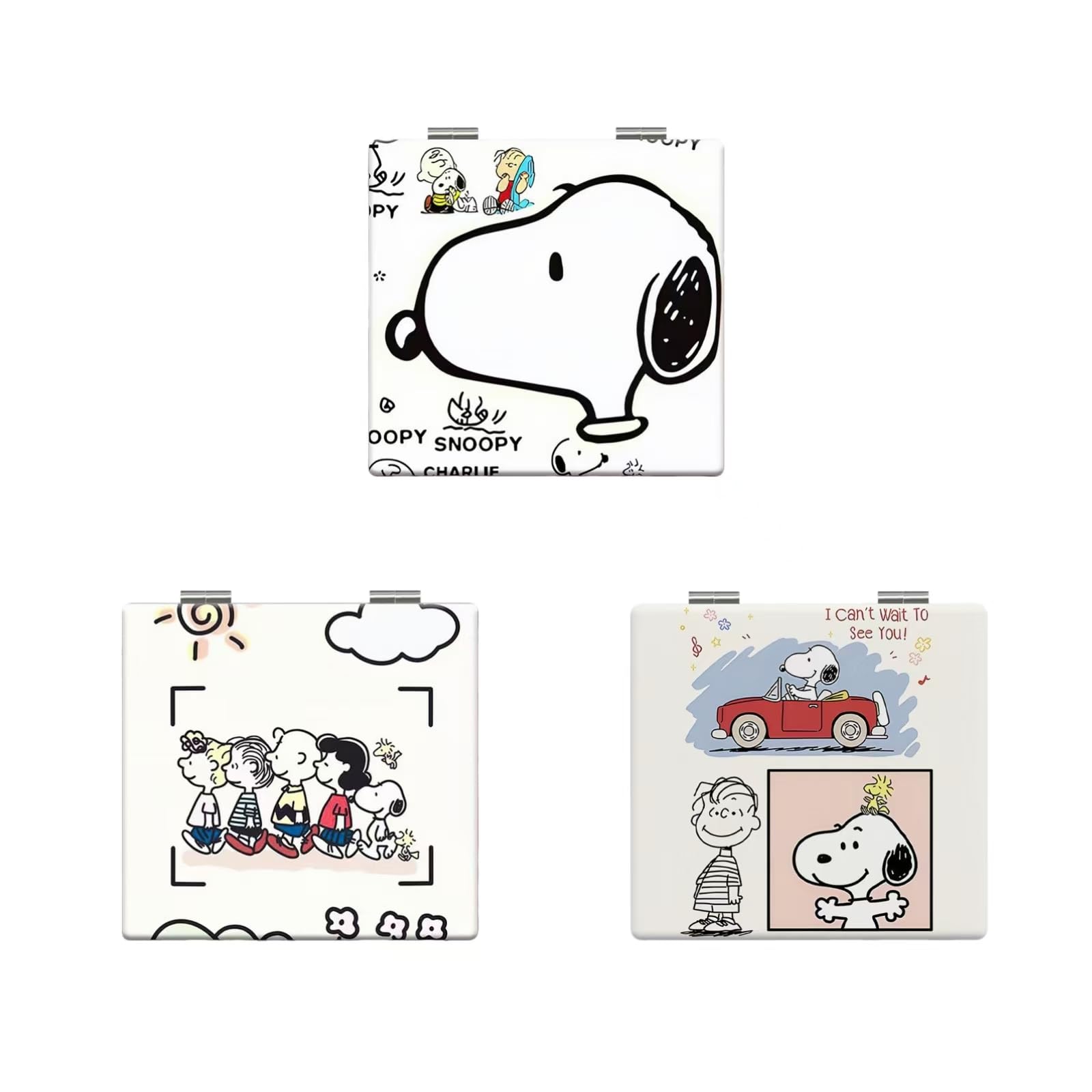 

Snoopy Макияж Ручной Snoopy Портативные Складные Инструменты для Макияжа Зеркало, Зеркало, Зеркало, Зеркало,