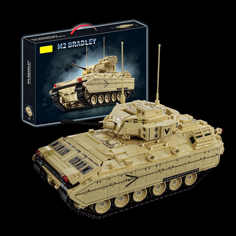 Non-Toxic New Stryker Armored Vehicle Moc Bricks Puzzle Toys Ww2 Military Tank Building Blocks Soldier Cars 3D Model Adult Children Kids Gifts