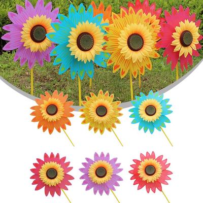 Molino de Viento Fiesta en el Jardín Girasol de Plástico
