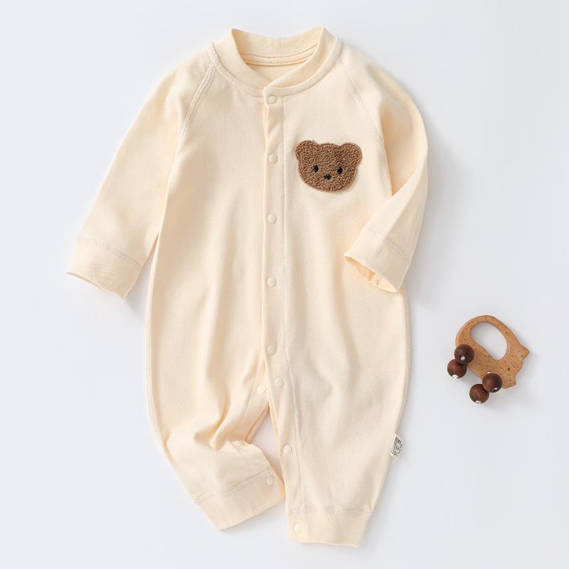 Pure Cotton Tagless Newborn Jumpsuit - Baby Bodysuit for Spring/Autumn 66cm