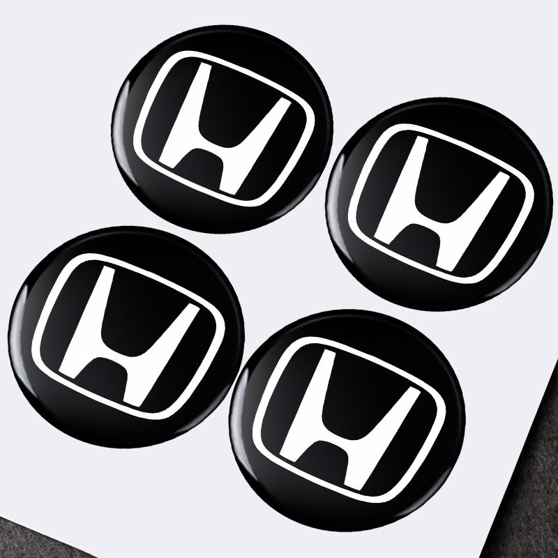 2/5/10Pcs 14mm Car Remote Key Fob Emblem Badge Radio Button Sticker For Honda Fit Mugen Insight Type S R VTEC DOHC Modulo Vezel Legend RR Si
