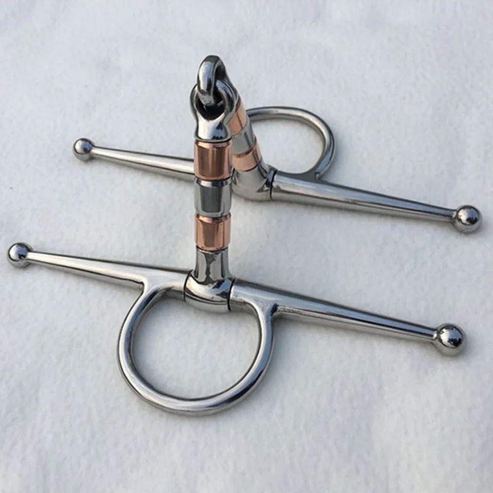 1Pcs H Shape Horse Bit Stainless Steel Horse Snaffle Stallion Training Bit  Equestrian Equipment