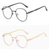2pcs Anti Radiation Metal Oval Eyeglasses for Women Square Frames Fashion Candy Color