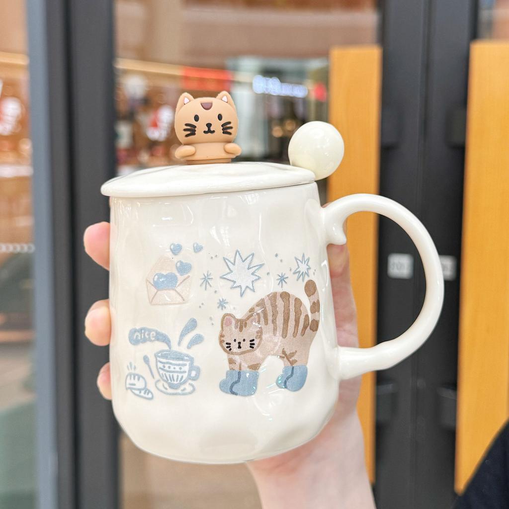 Cat Mug Ceramic Mug Original Breakfast Cups of Coffee Cute Mugs Drinkware Personalized Gift Funny Cup Cup for Tea Christmas Beer