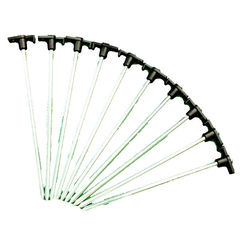 10-Piece 25cm Outdoor Camping Tent Ground Stakes with Handles