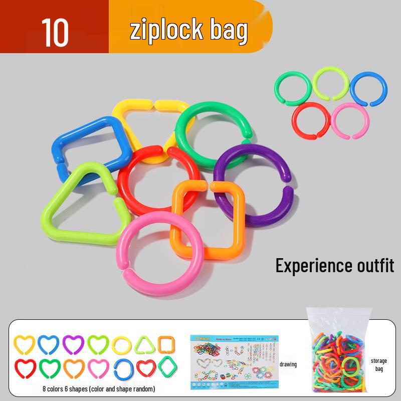 Educational Geometric Building Block Necklace Toy for Kids