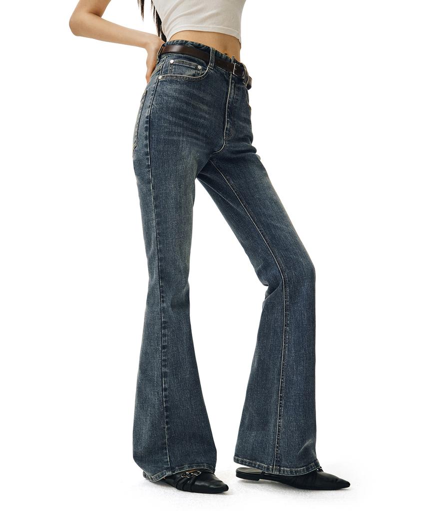 Deketeuumeon Signature Slim Flared Jeans Dcwpt005Blueb