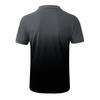 Mens Casual Sport Gradient Lapel Button Short Sleeve Top T-Shirt Blouse