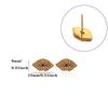 Cross Retro Pearl Temperament Earrings - 18K Gold Plated Stainless Steel with Diamond Inlaid Mother-of-Pearl Heart Bow Design
