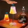 Hand Gesture Sensor RGB LED Night Lamp 2600mAh USB Rechargeable Color Changing Dorm Bedroom Bedside Light