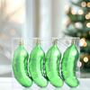 Plastic Green Cucumber Hanging Balls Reusable Xmas Tree Ornaments  Party Favors