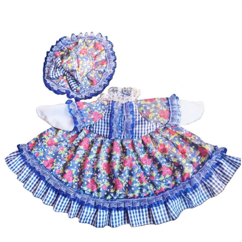 23 Inch Goose Outfit Set Porch Decoration Holiday Dress with Bonnet and Sleeves Suitable for Large White Goose Seasonal Display