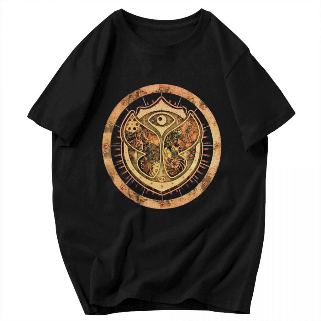 Men T Shirt Tomorrowland Music Idea Y2K Graphic Oneck Unisex Tops T Shirts
