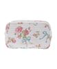 De Rose Ribbon Pattern Gobelin Pouch [Maison Fleur] - Women's Off-White