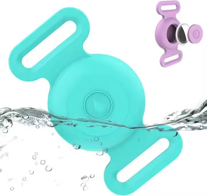 Waterproof Air Tag Pet Dog Collar Holder Full Body Protective Tracker Sleeve Case for AirTag GPS Waterproof Cover