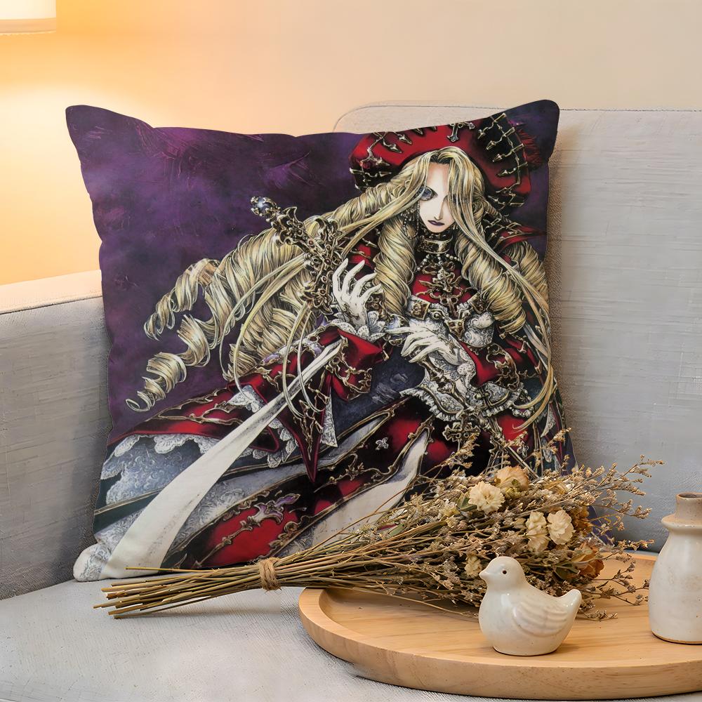 Cushion Cover Linen SkinFriendly Soft Decorative Case For Sofa Home Decor Hot Anime TTrinity BloodS Pillow Cover