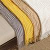 Soft Nordic Knitted Blanket Skin-friendly Nap Blanket Bedspread Cover Travel Blanket  Air Condition