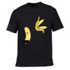 Men's Banana Disrobe Funny Design Print T-shirt Summer Humor Joke Hipster T-Shirt White Casual T Shirts Outfits Streetwear
