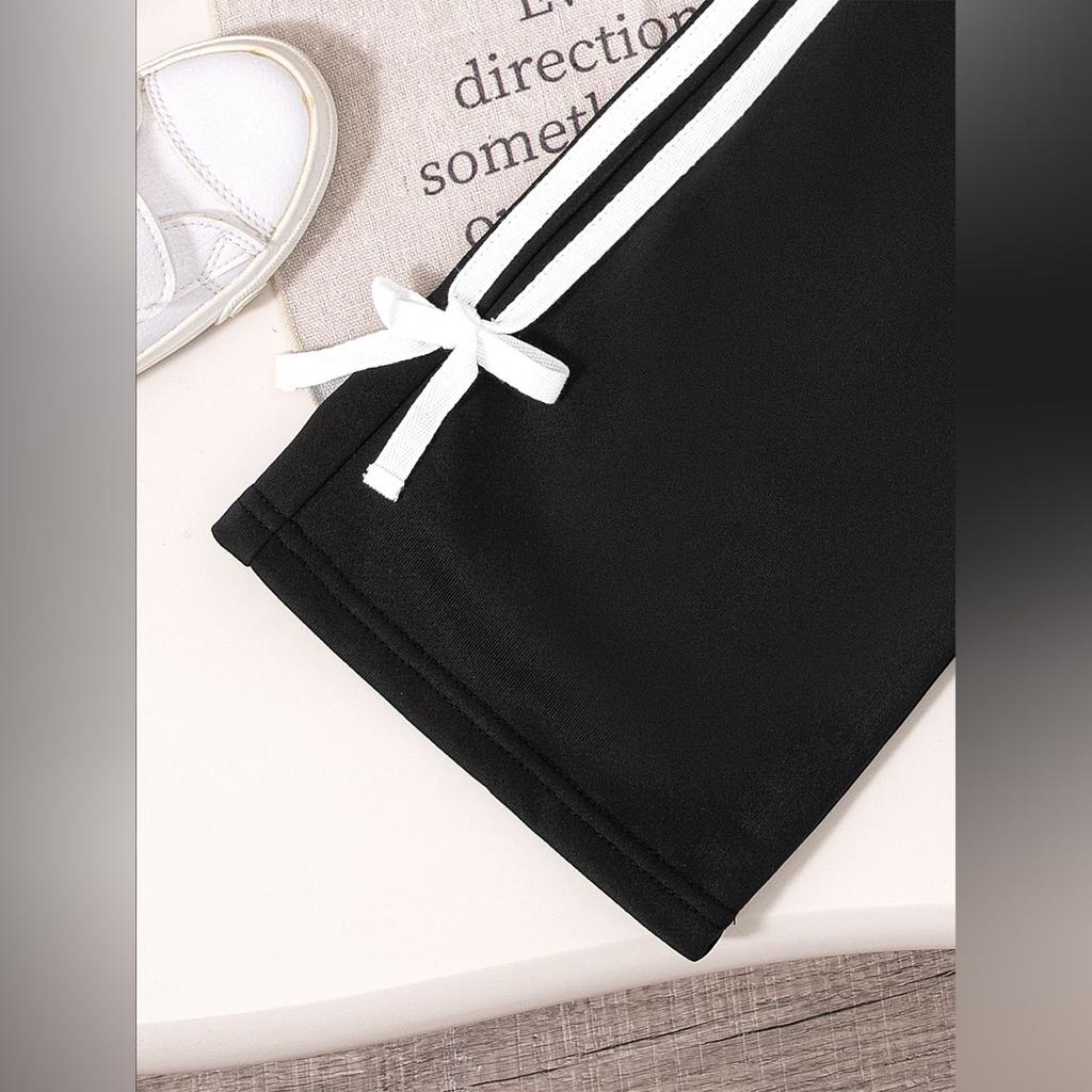 Kids Cartoon Casual Fashion Outfit Set Long Sleeve Top & Pants