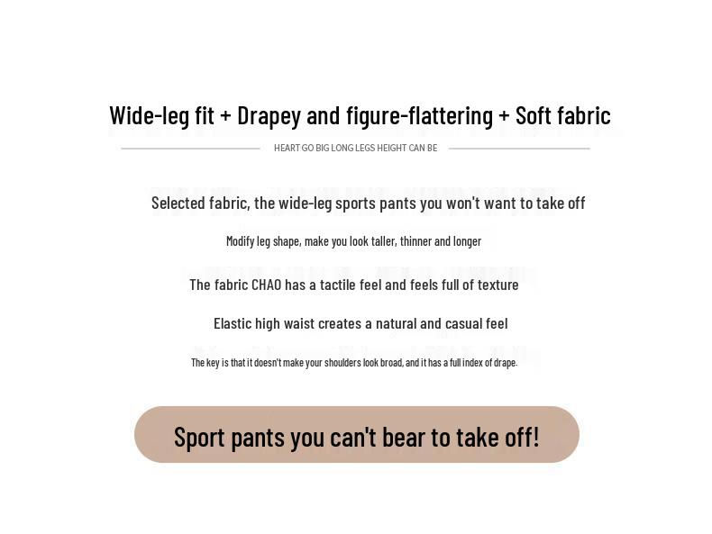 Yacel Original Thickened Autumn 2025 High Waist Slim Fit Wide Leg Casual Pants for Women