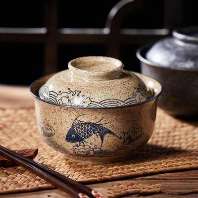 6.5inch Bowl With Lid Ceramic Instant Noodle Bowl For Soup Rice Noodle And Porridge Kitchen Tableware Dropshipping Support