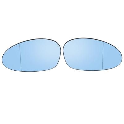 X AUTOHAUX Car Side Mirror Glass with Backing Plate Heated Mixed Color Glass for