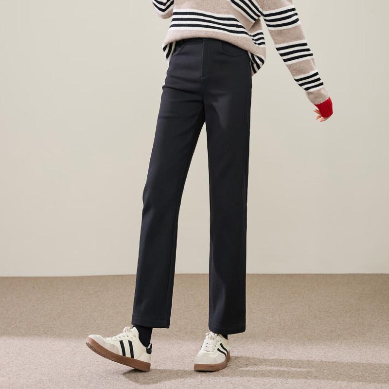 

ESE-Y Women s 2025 Winter Fleece-Lined Slim Fit Cigarette Pants 29