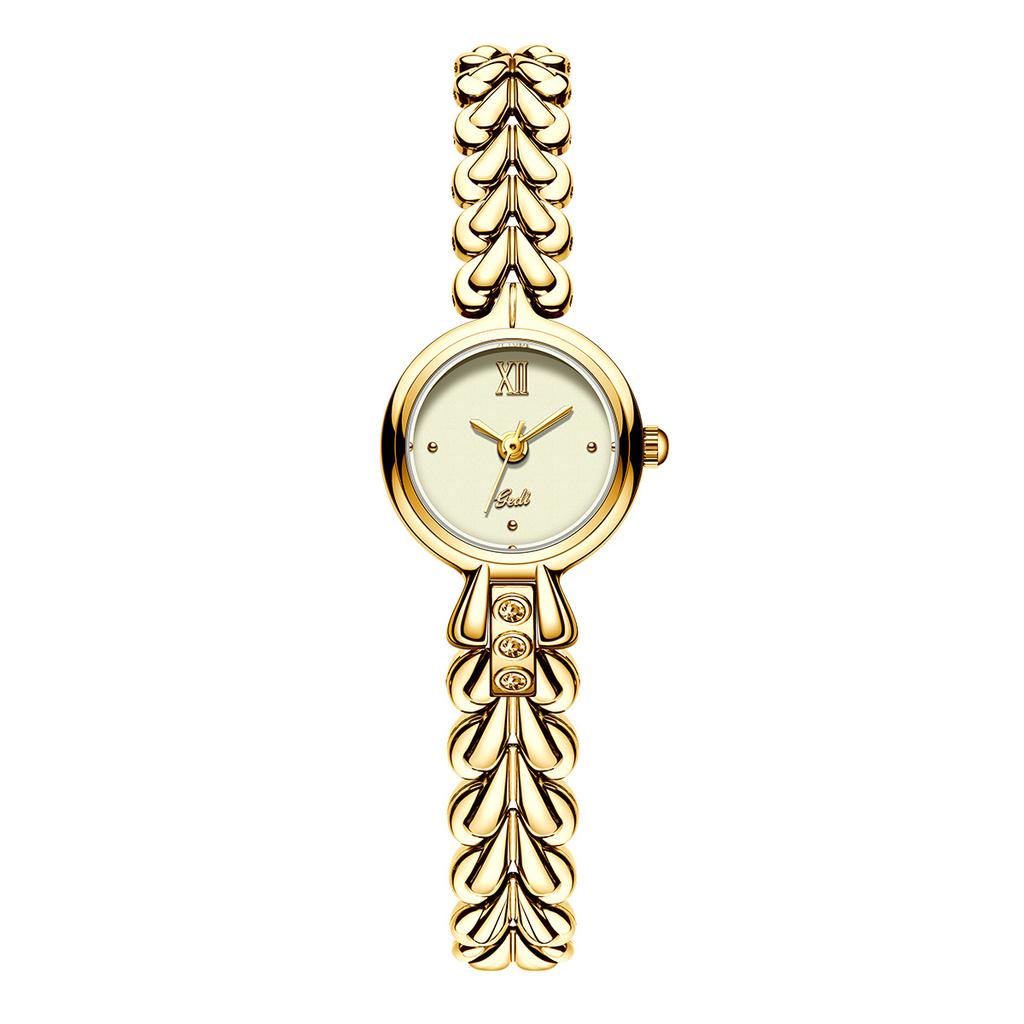 Round Small Dial Student Chain Simple Temperament Medieval Watch, Fashionable And Exquisite High-End Quartz Watch