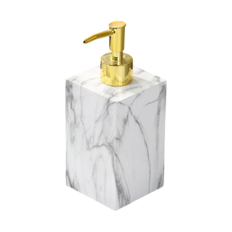 Shower Soap Dispenser Marble Texture Soap Dispenser Hand Soap Dispenser Bottle with Pump Hand Wash Dispenser for Kitchen