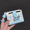 1Pc Ins Style Cute Girl Heart Dachshund Dog Change Bag High Value Portable Certificate Storage Card Bag Bank Card Bag