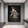 Perseus with the Head of Medusa Sculpture Art Canvas Painting Norse Mythology Figure Wall Poster Prints Room Home Pictures Decor