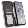 For OnePlus Ace 3 5G/12R 5G Retro Leather Case Magnetic Closing Phone Wallet Cover