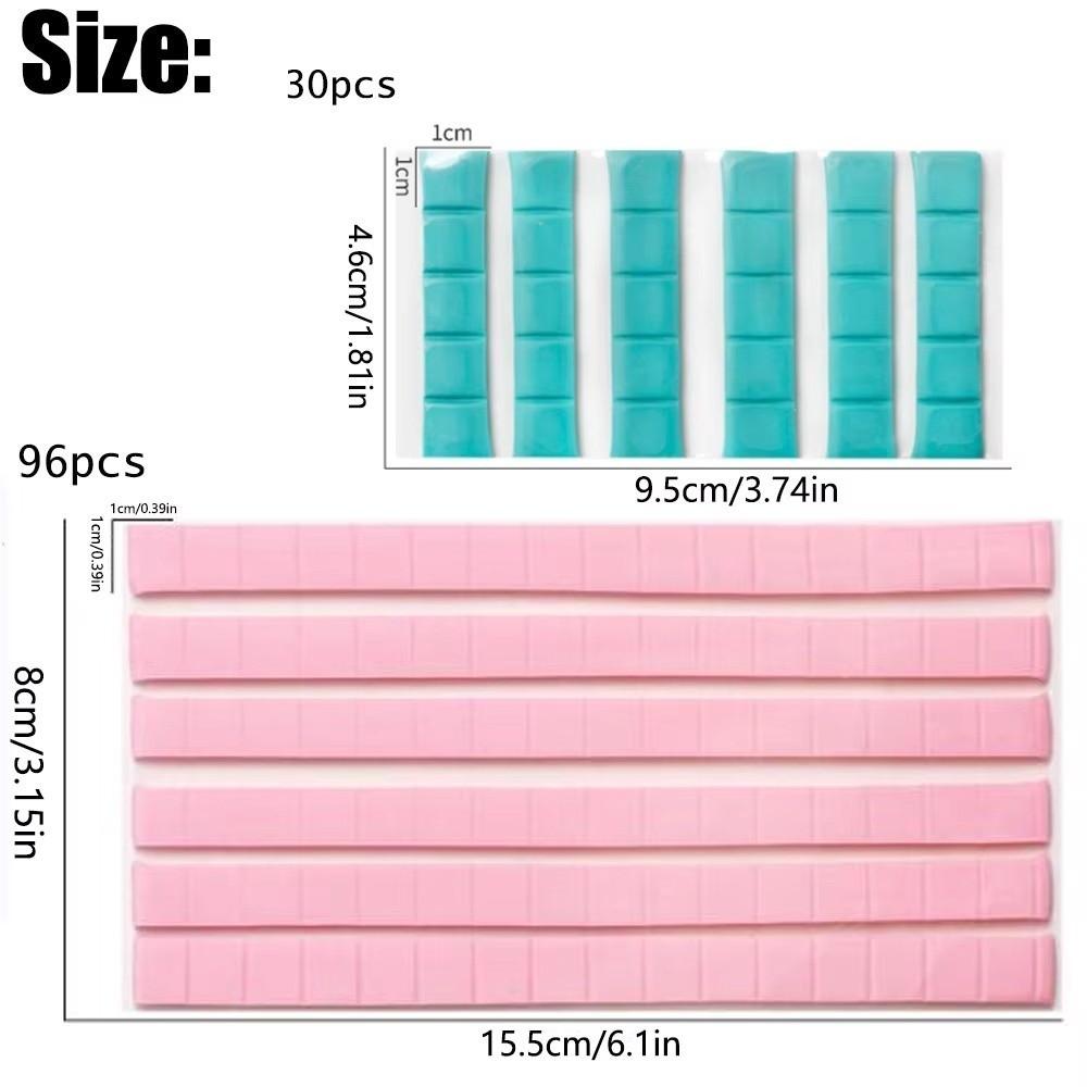 30/48/96Pcs Nail Practice Tool Reusable Adhesive Clay Tacky Gel Cleaning Glue  Manicure Tools