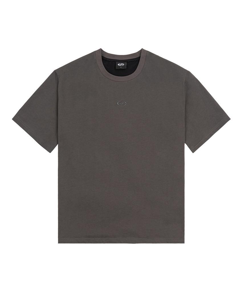 Hyeonpiteu Big Logo T-Shirt-[Charcoal]