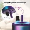 1 Pcs Portable Magnetic Suction Straw Cap Drinking Dust Plugs Tips Cover Reusable Silicone Dust Caps Water Bottle Accessories