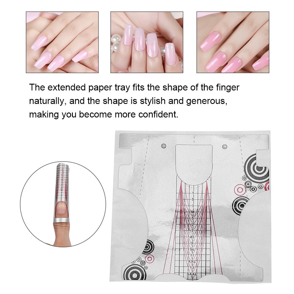 500pcs Nail Extension Sticker Self Adhesive Nail Art Form Decoration Acrylic Nail Art Tool