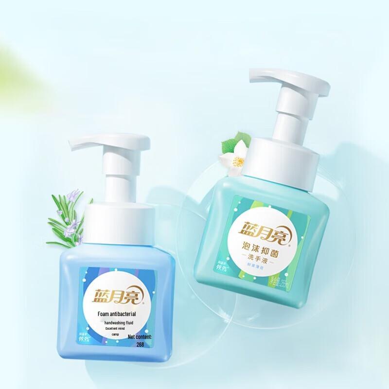 Blue Moon Fresh Fruit Mint Foaming Antibacterial Hand Wash (2 x 255g)