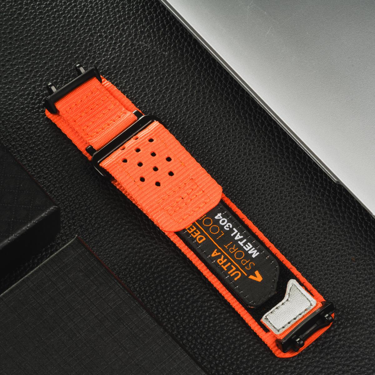 

Новий Нейлоновий Ремінець для Huami Amazfit T-rex 2 3 Ultra Браслет для Amazfit T-rex Pro Tyrannosaurus Ремінець Заміна Браслета Correa Amazfit T-REX2 Ultra помаранчевий