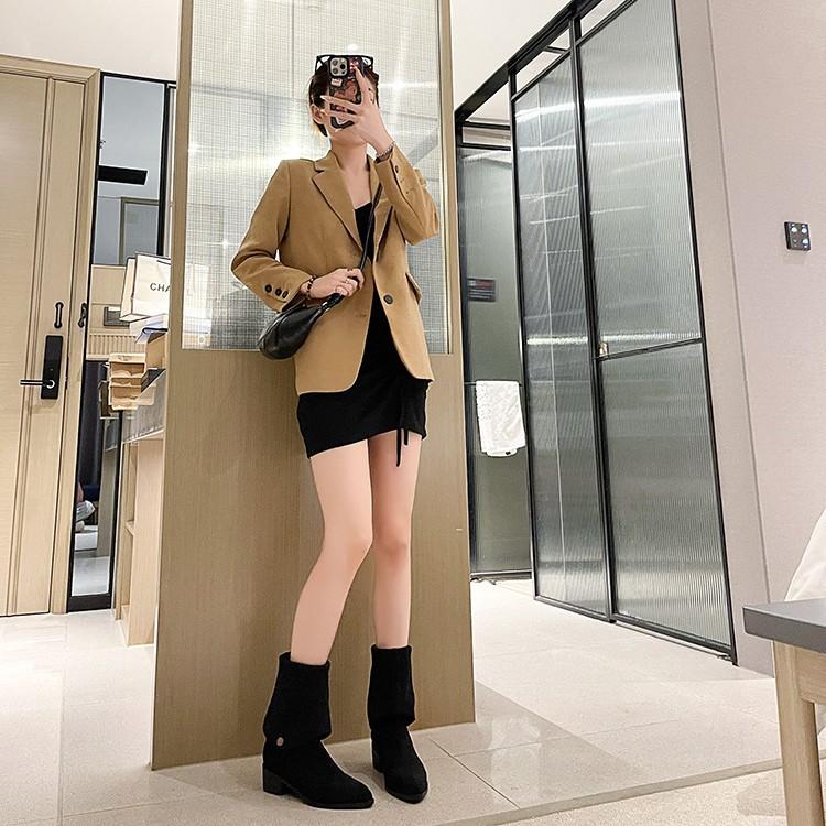 Frosted suede two-wear pointed sleeve women's boots, new western cowboy boots, long knight boots in autumn and winter 2025