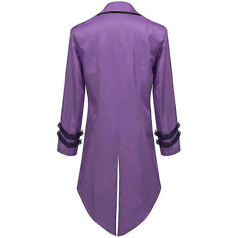 Mens Medieval Vintage Tuxedo Gothic Tailcoat Victorian Coat Carnival Cosplay Costume